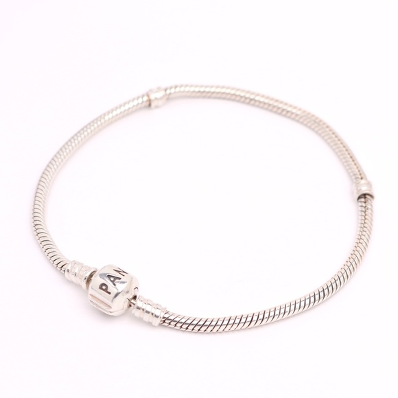 PANDORA SterlingSilver Barrel Clasp Charm Bracelet